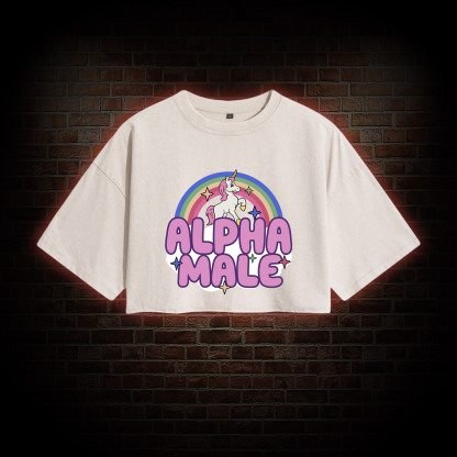 Alpha Male Washed Cropped T-shirts
