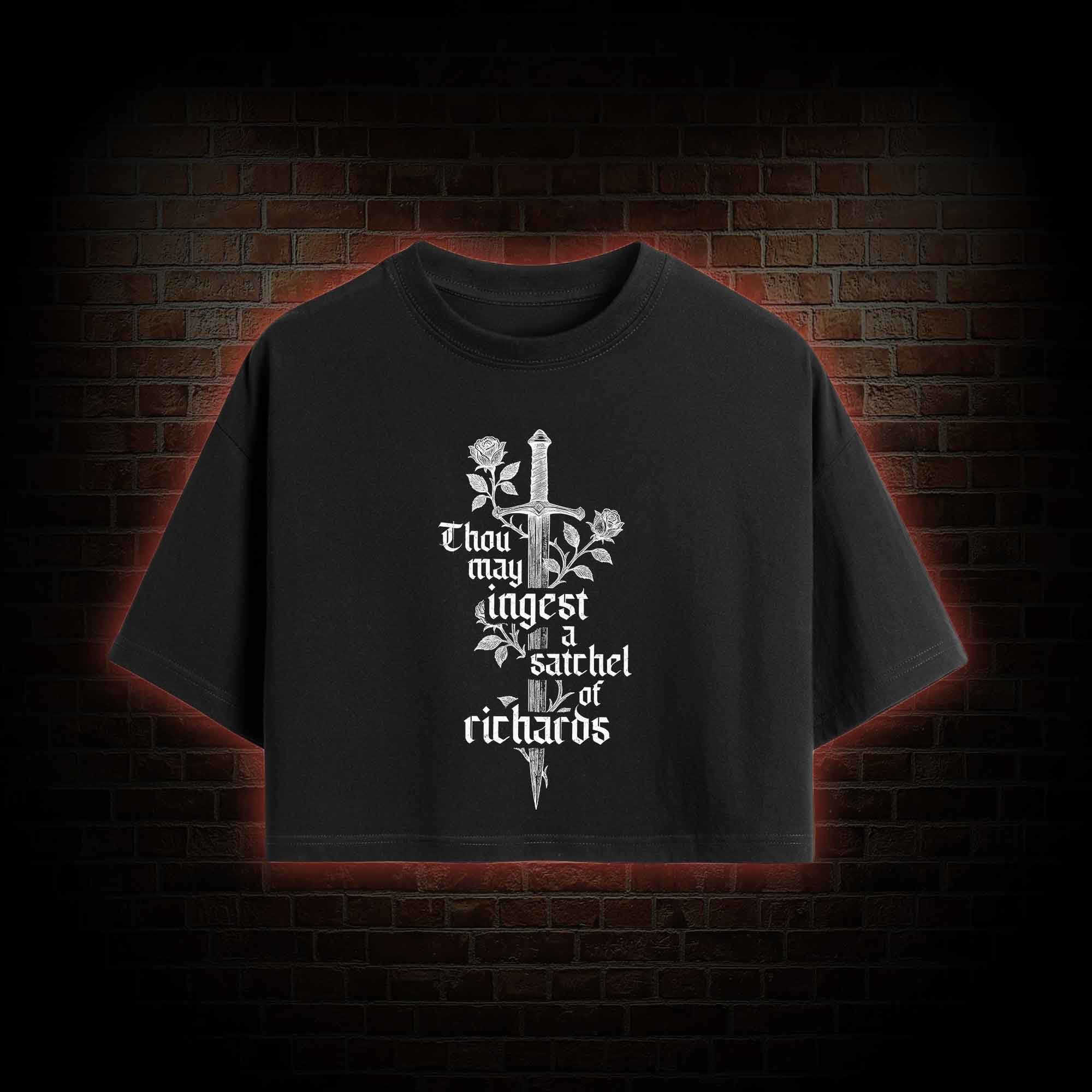 Thou May Ingest a Satchel of Richards Crop Top