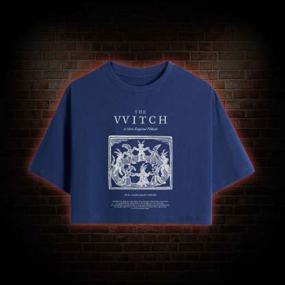 The Witch Retro Horror Folk Crop Top