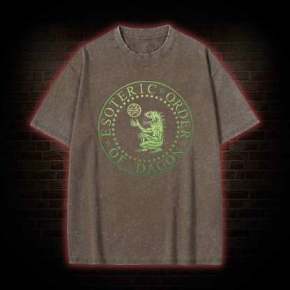 Esoteric Order of Dagon Cthulhu Washed T-shirt