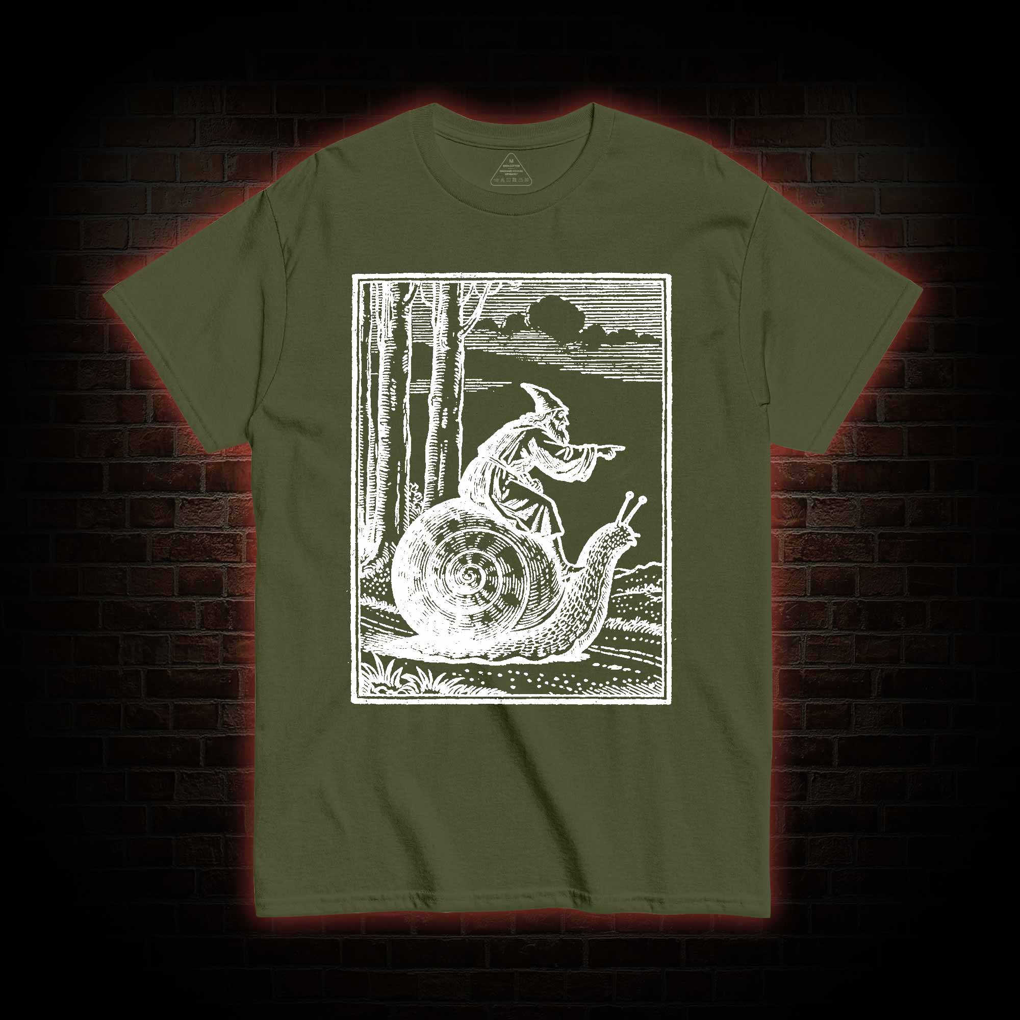 Medieval Snail Rider T-shirt