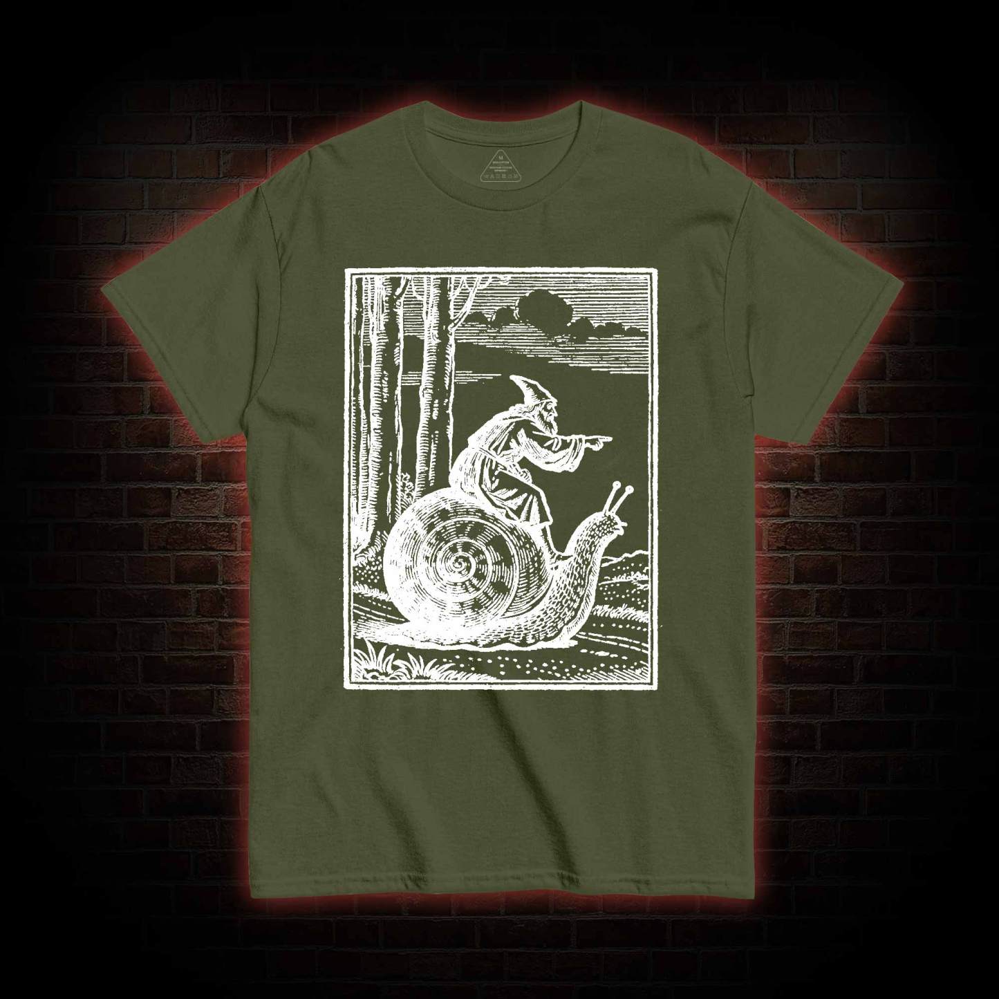 Medieval Snail Rider T-shirt