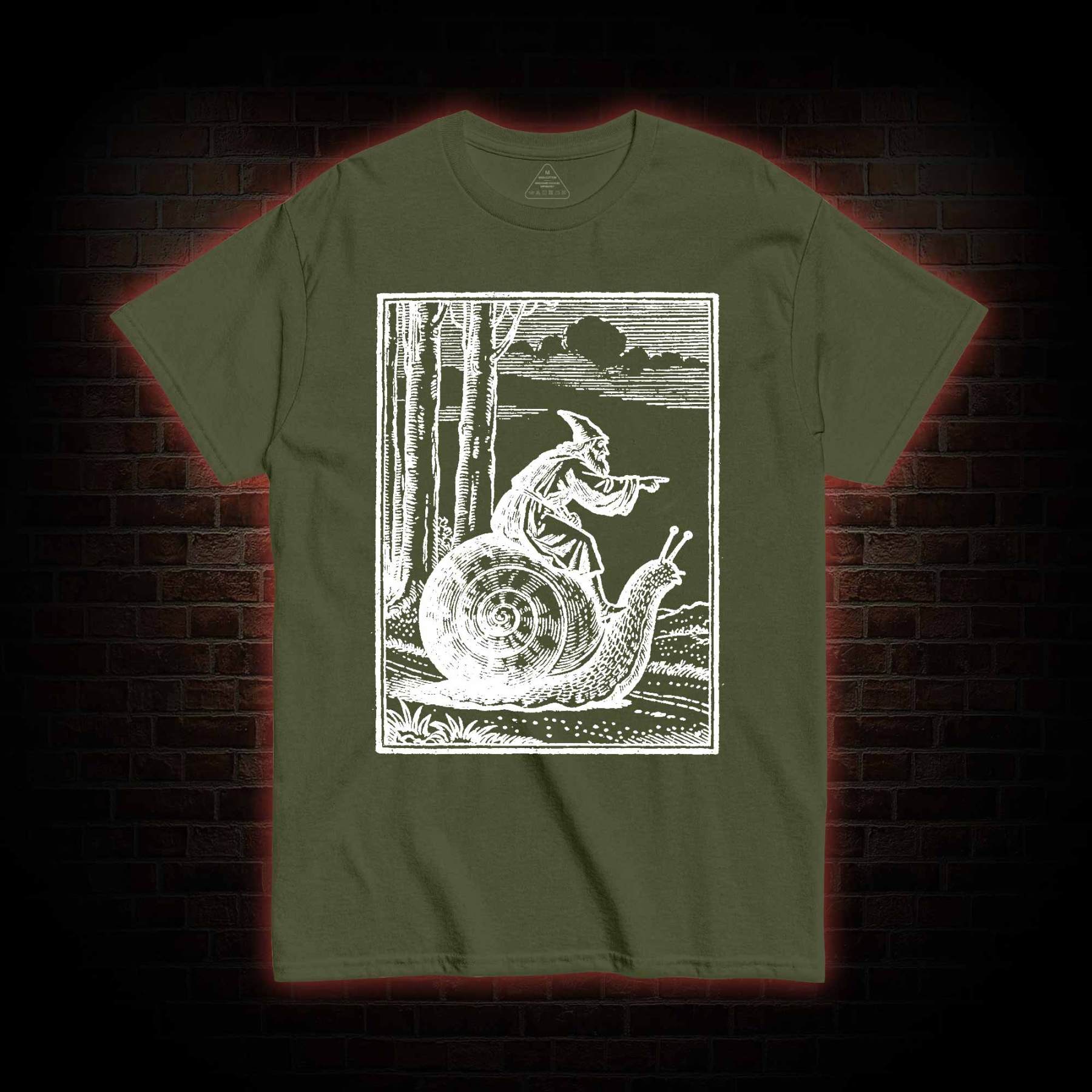 Medieval Snail Rider T-shirt