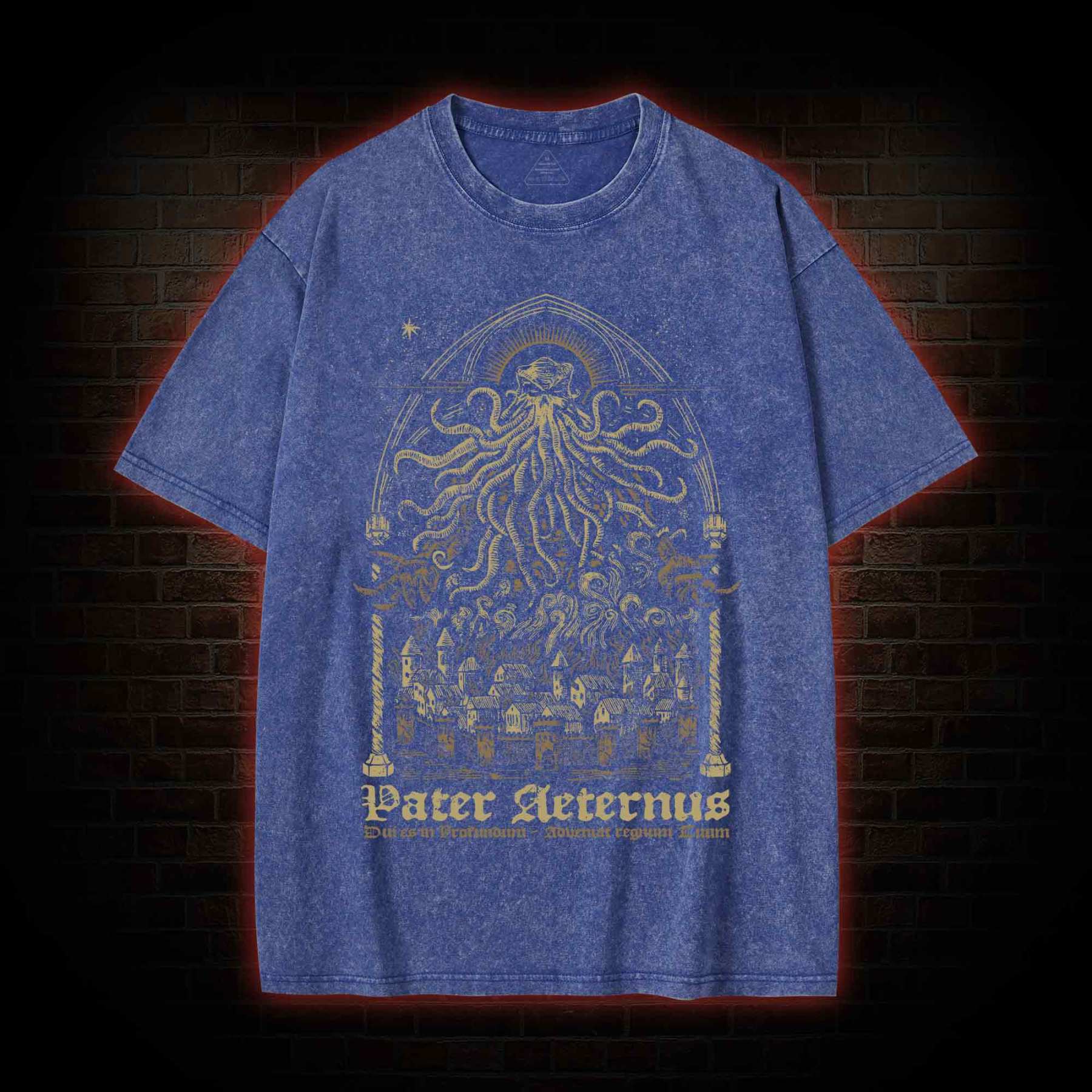 Pater Aeternus Call of Cthulhu Washed T-shirt