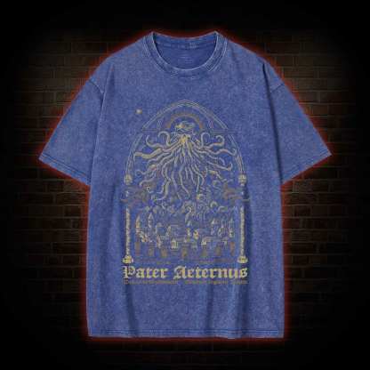 Pater Aeternus Call of Cthulhu Washed T-shirt