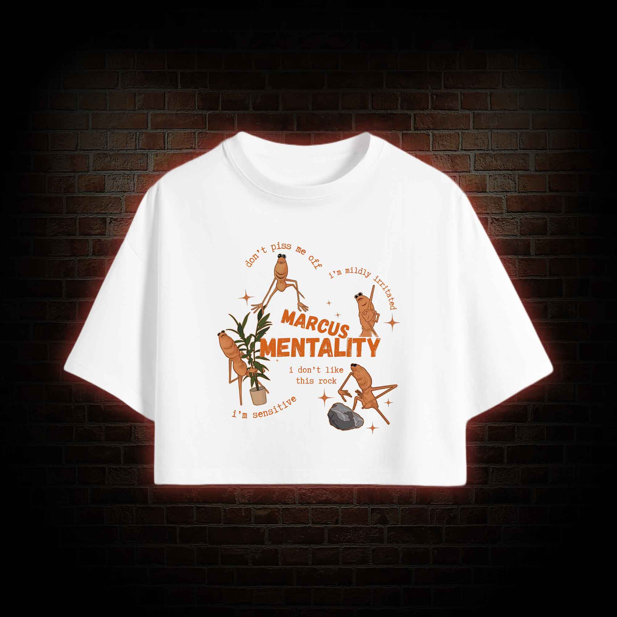 Marcus the Worm Crop Top