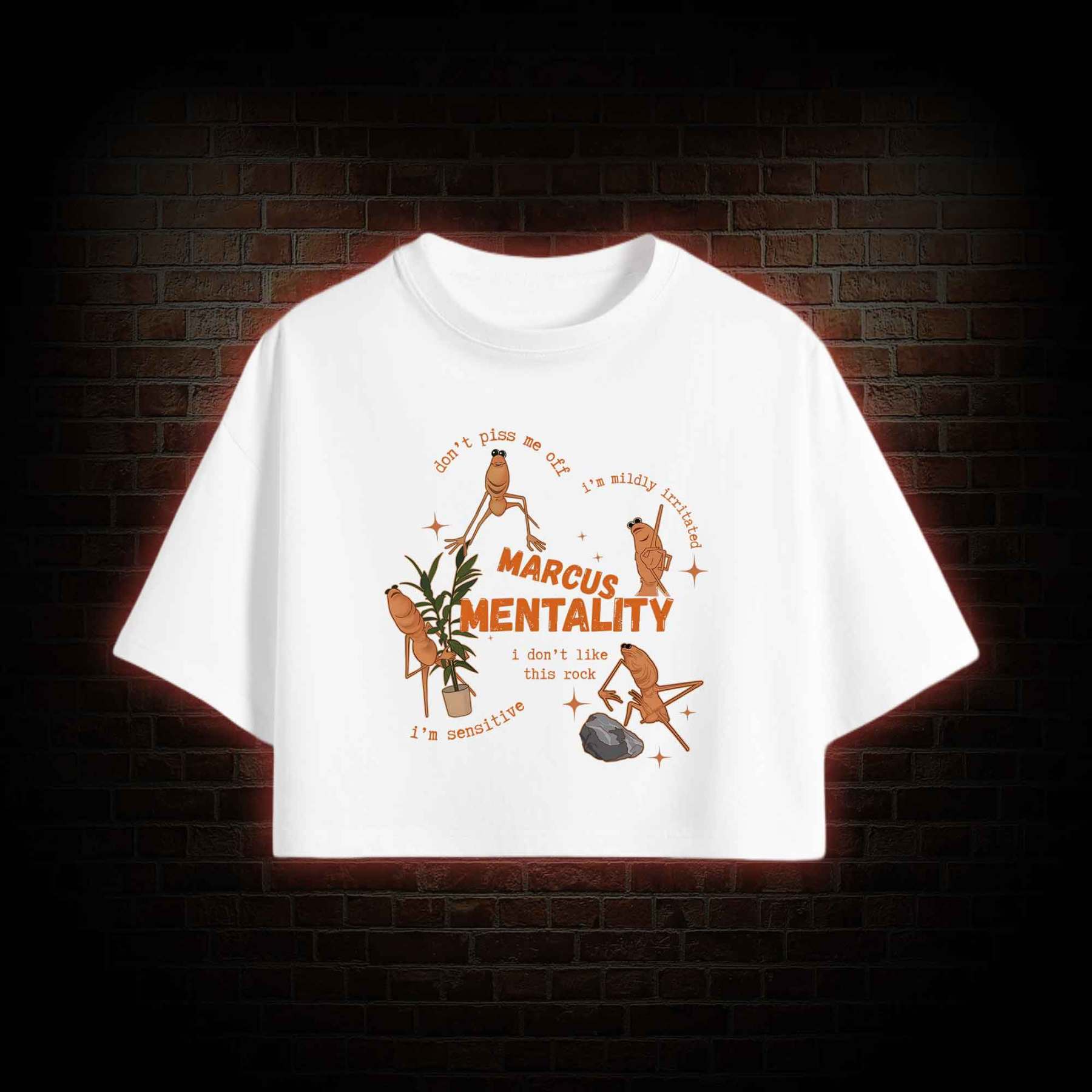 Marcus the Worm Crop Top