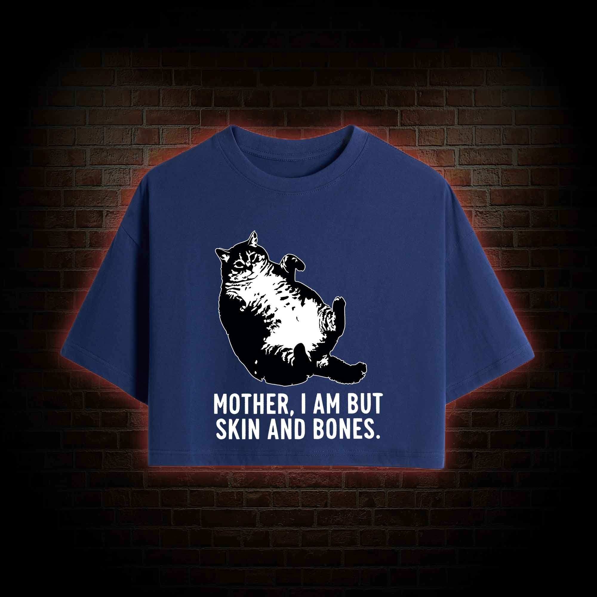 Mother I Am but Skin and Bones Crop Top