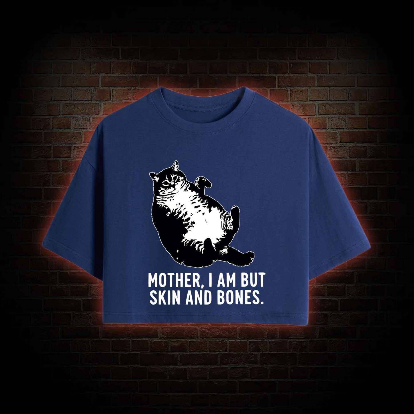 Mother I Am but Skin and Bones Crop Top