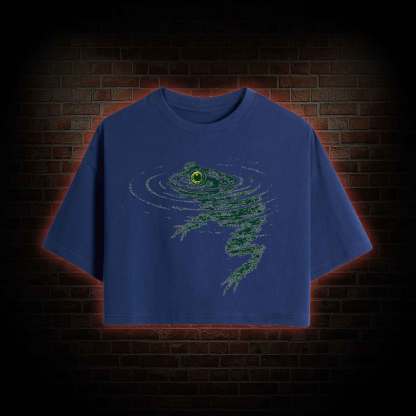 Frog Swimming Crop Top
