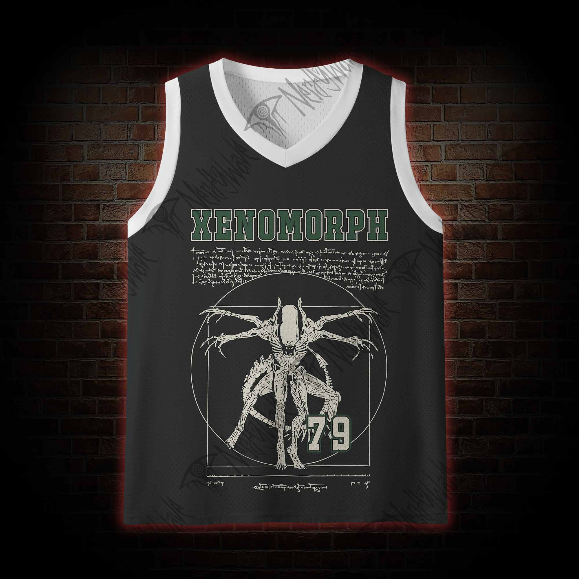 Alien Horror Mesh Jersey Tank Top