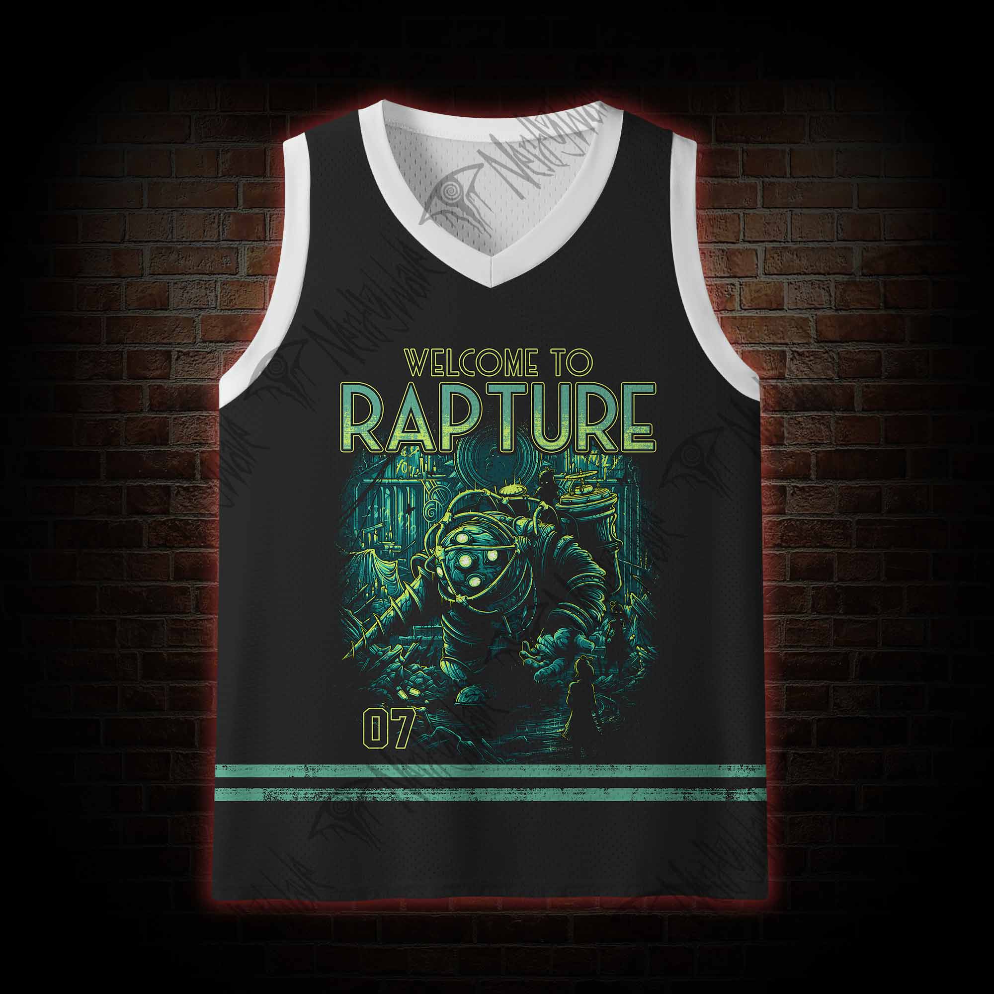 Underwater City Mesh Jersey Tank Top