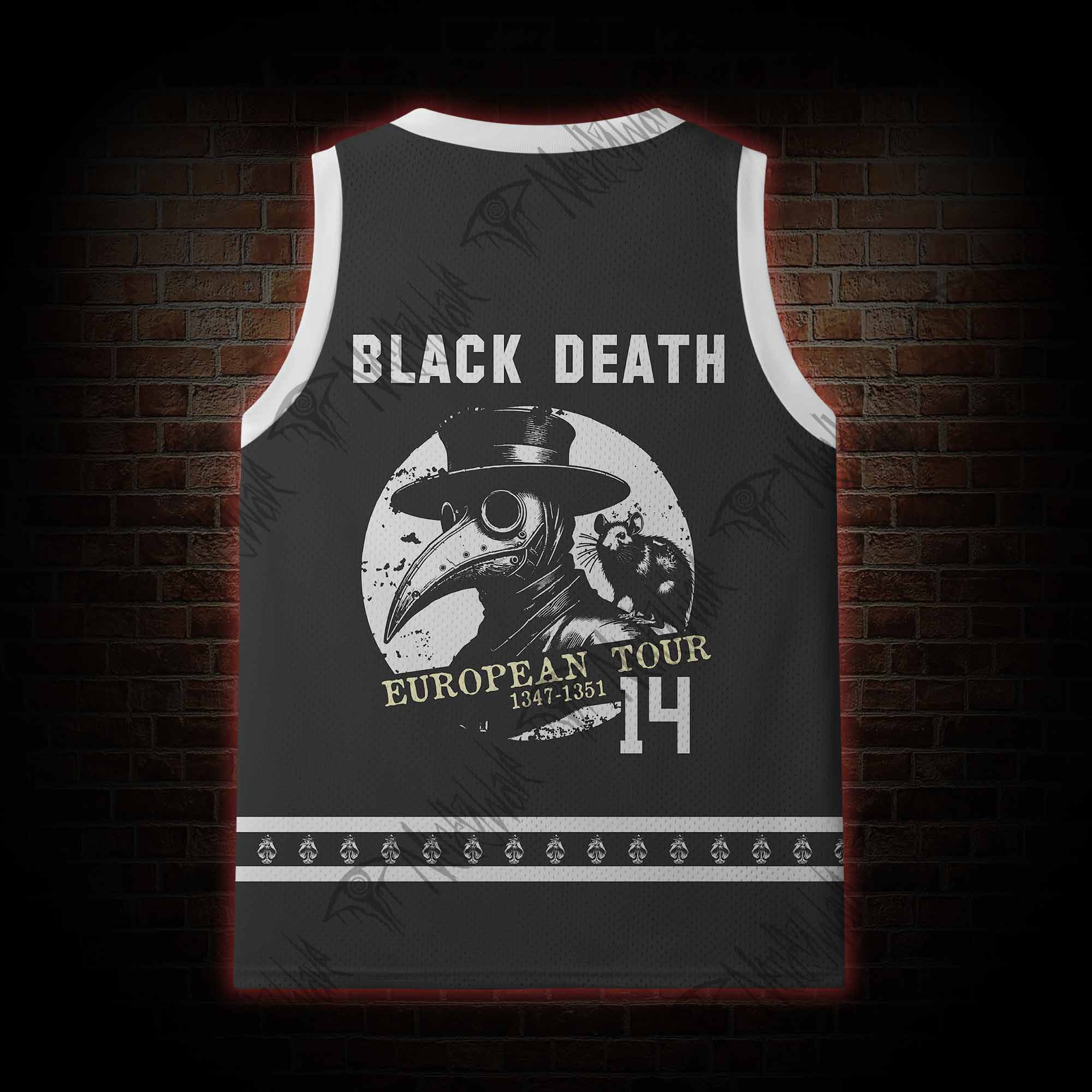 Black Death European Tour Mesh Jersey Tank Top