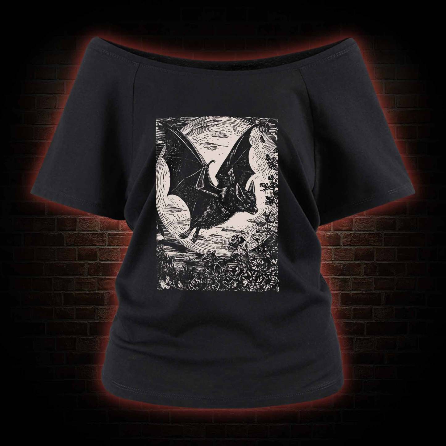 Medieval Bat Off Shoulder T-shirts