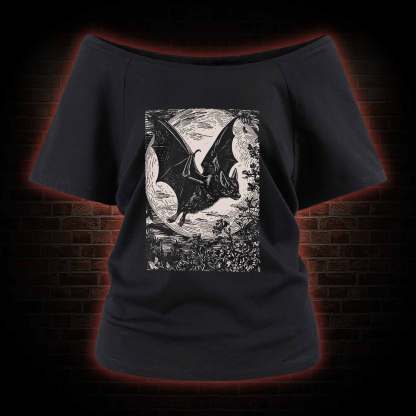 Medieval Bat Off Shoulder T-shirts