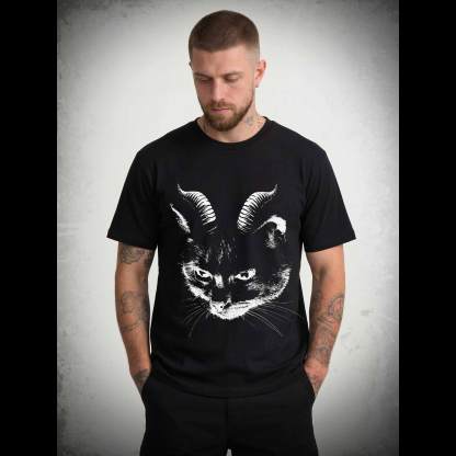 Dark Evil Black Cat T-shirt