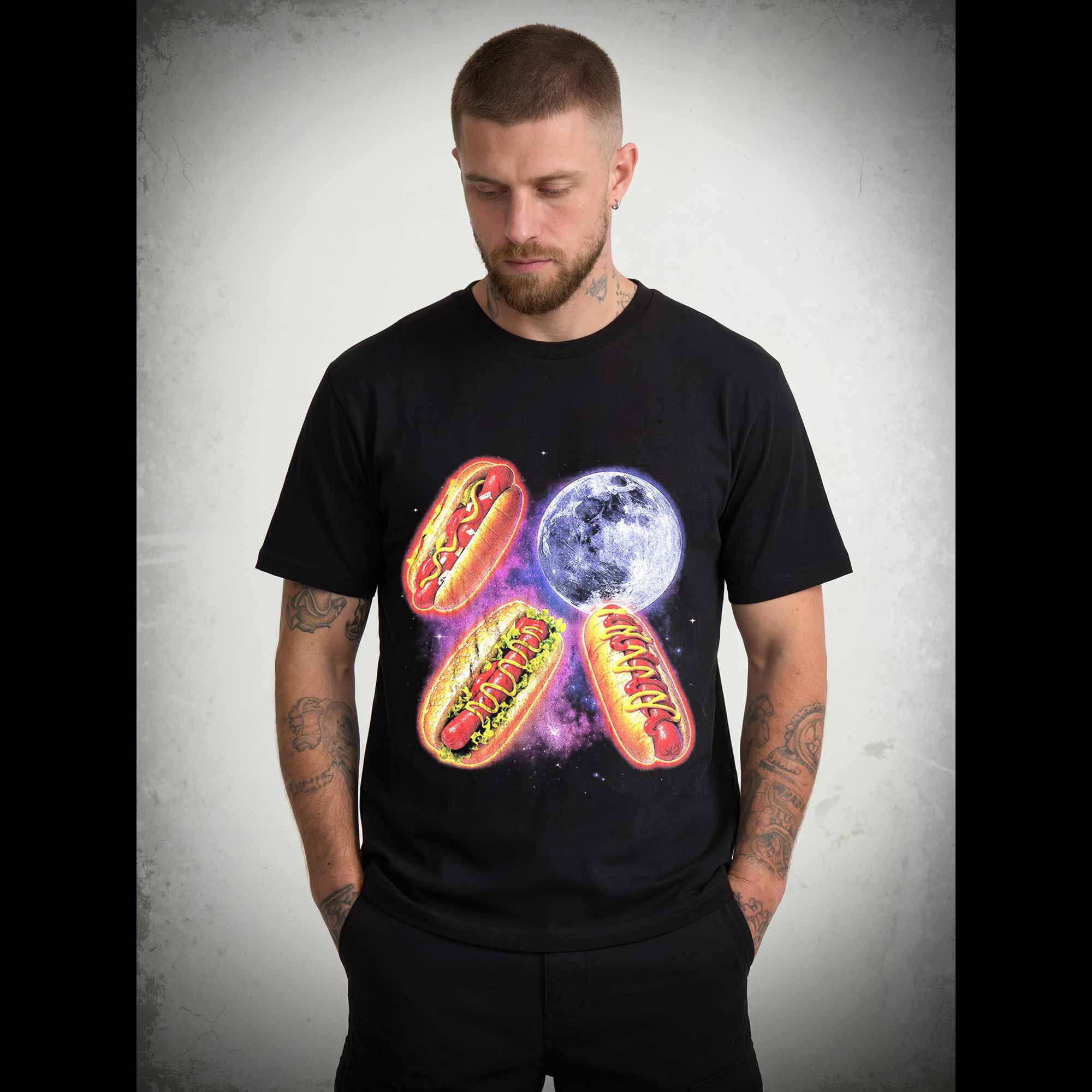 Retro Hot Dog Moon T-shirt