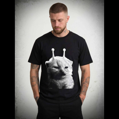 Silly Cat Alien T-shirt
