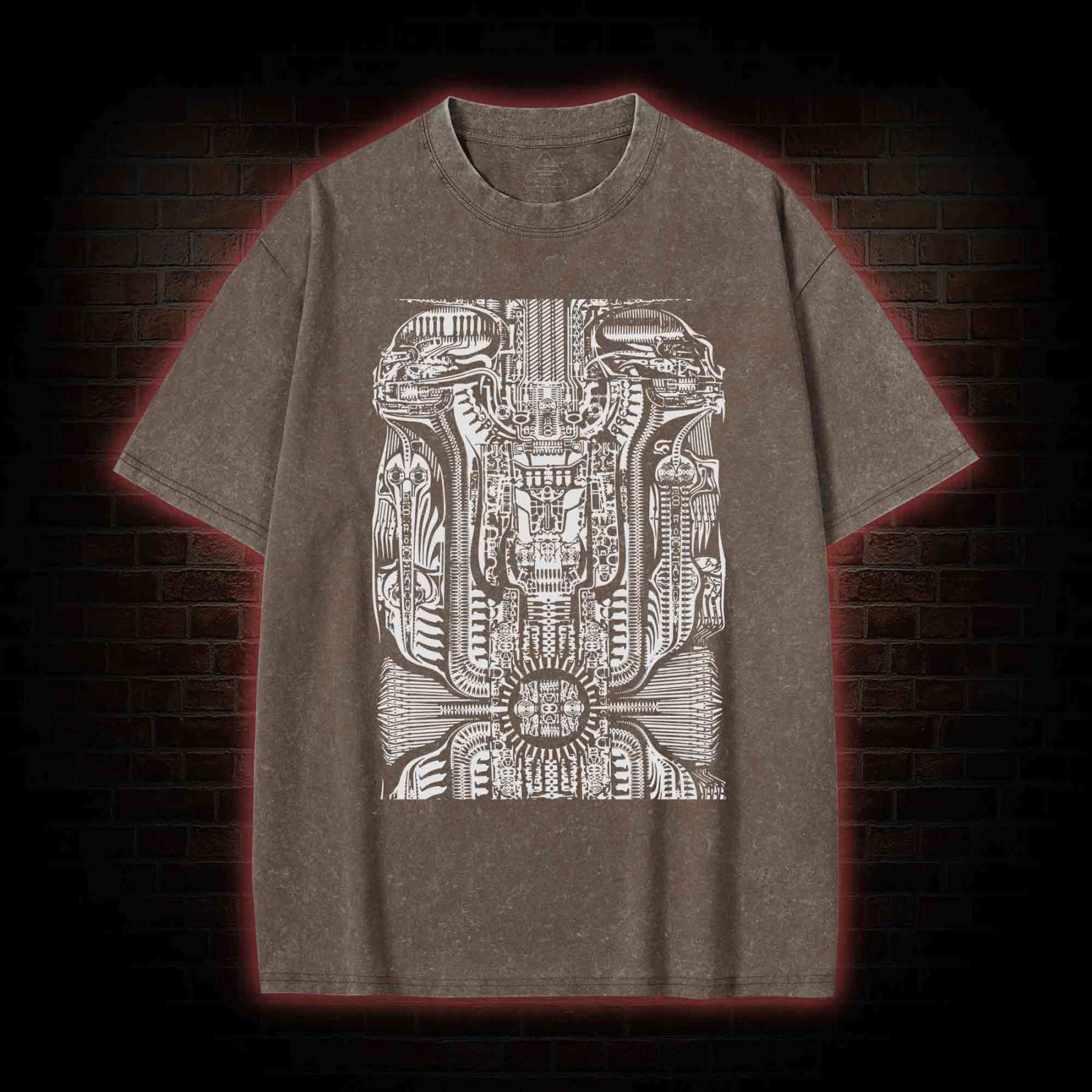 H.R. Giger Tarot Design Washed T-shirt