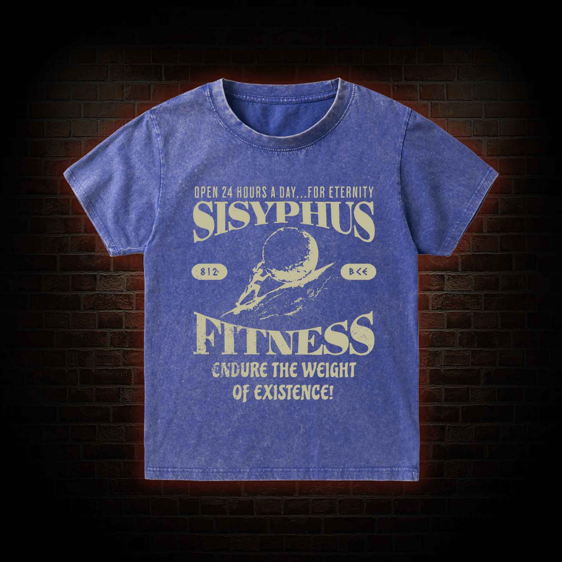 Sisyphus Fitness Kid Washed T-Shirt