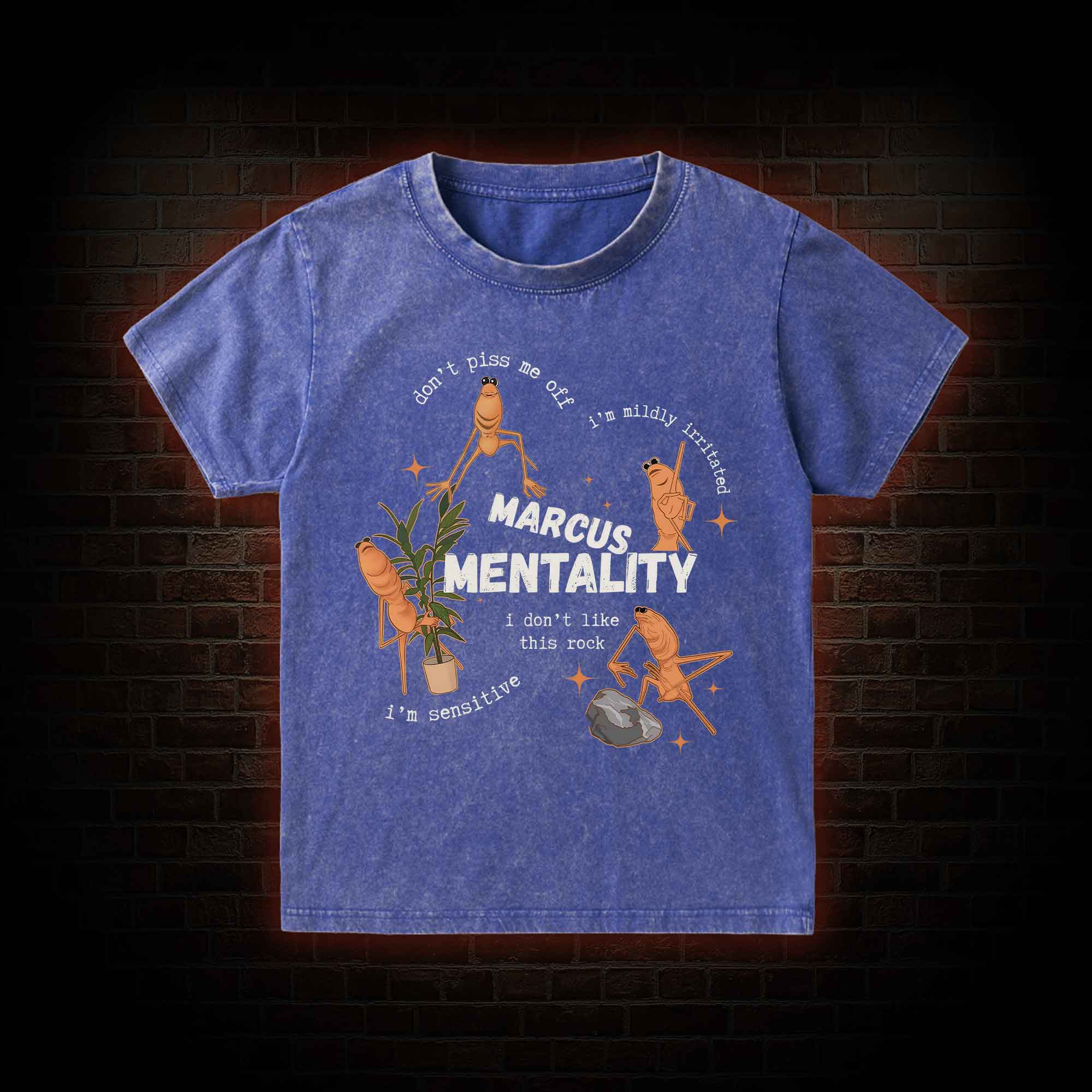 Marcus the Worm Kid Washed T-Shirt