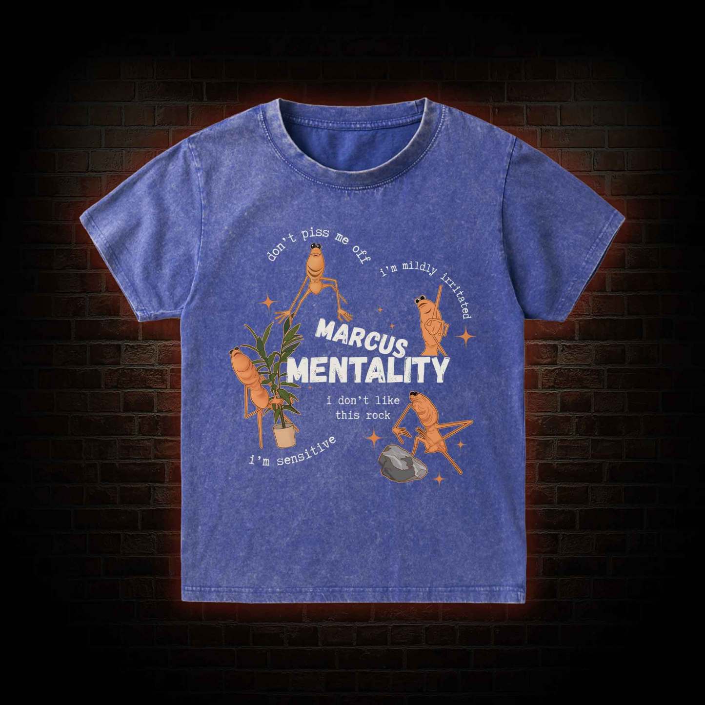 Marcus the Worm Kid Washed T-Shirt