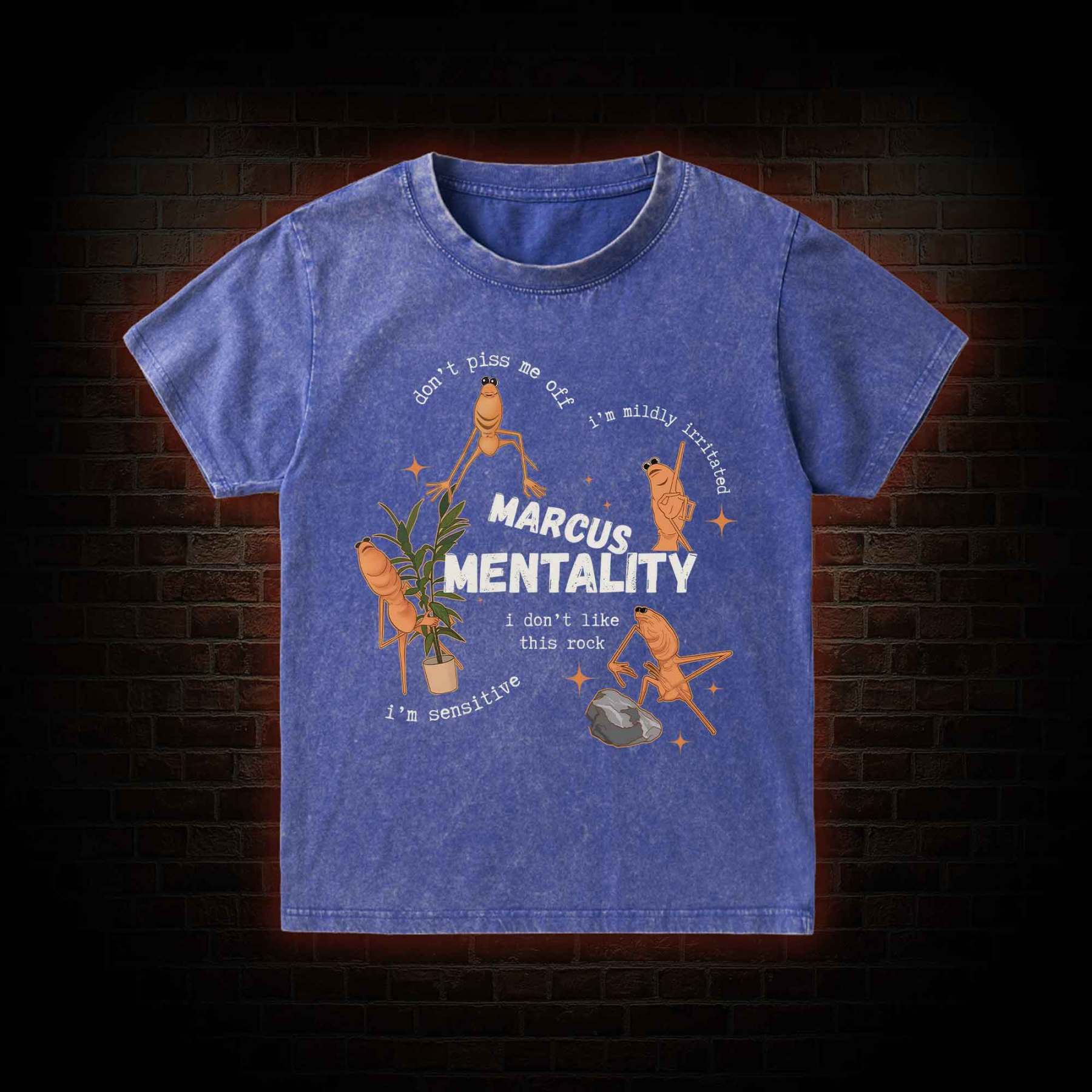 Marcus the Worm Kid Washed T-Shirt