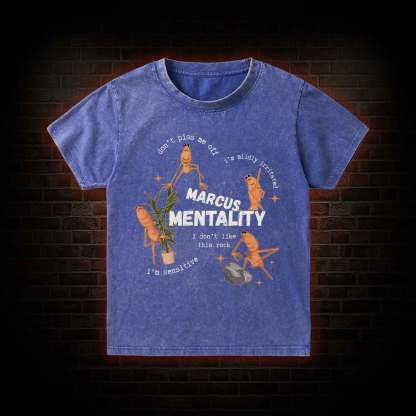 Marcus the Worm Kid Washed T-Shirt