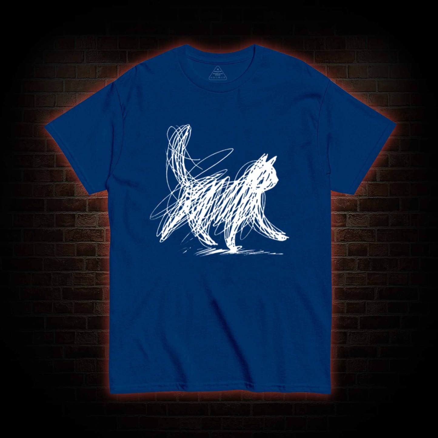 Cat Line Art T-shirt