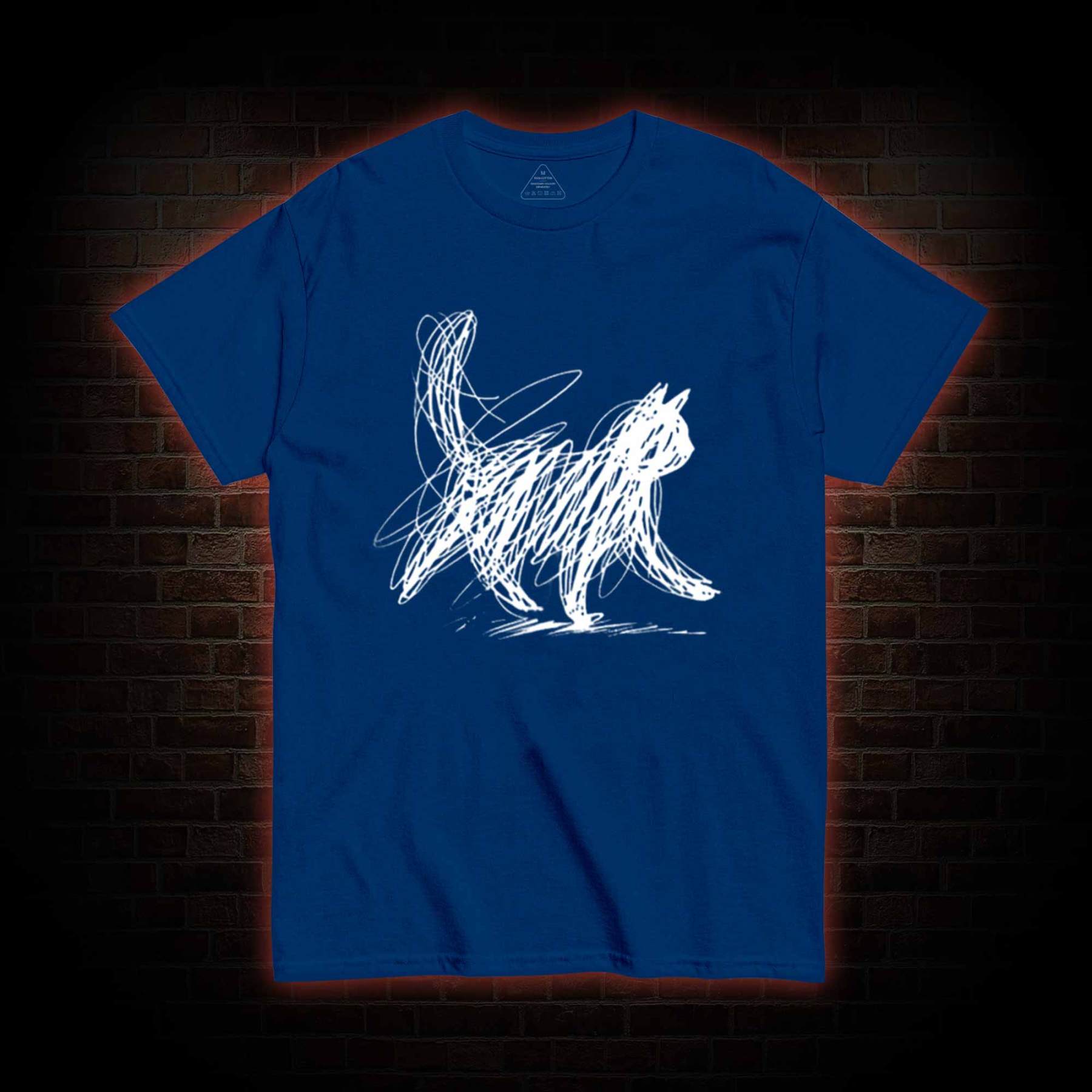 Cat Line Art T-shirt