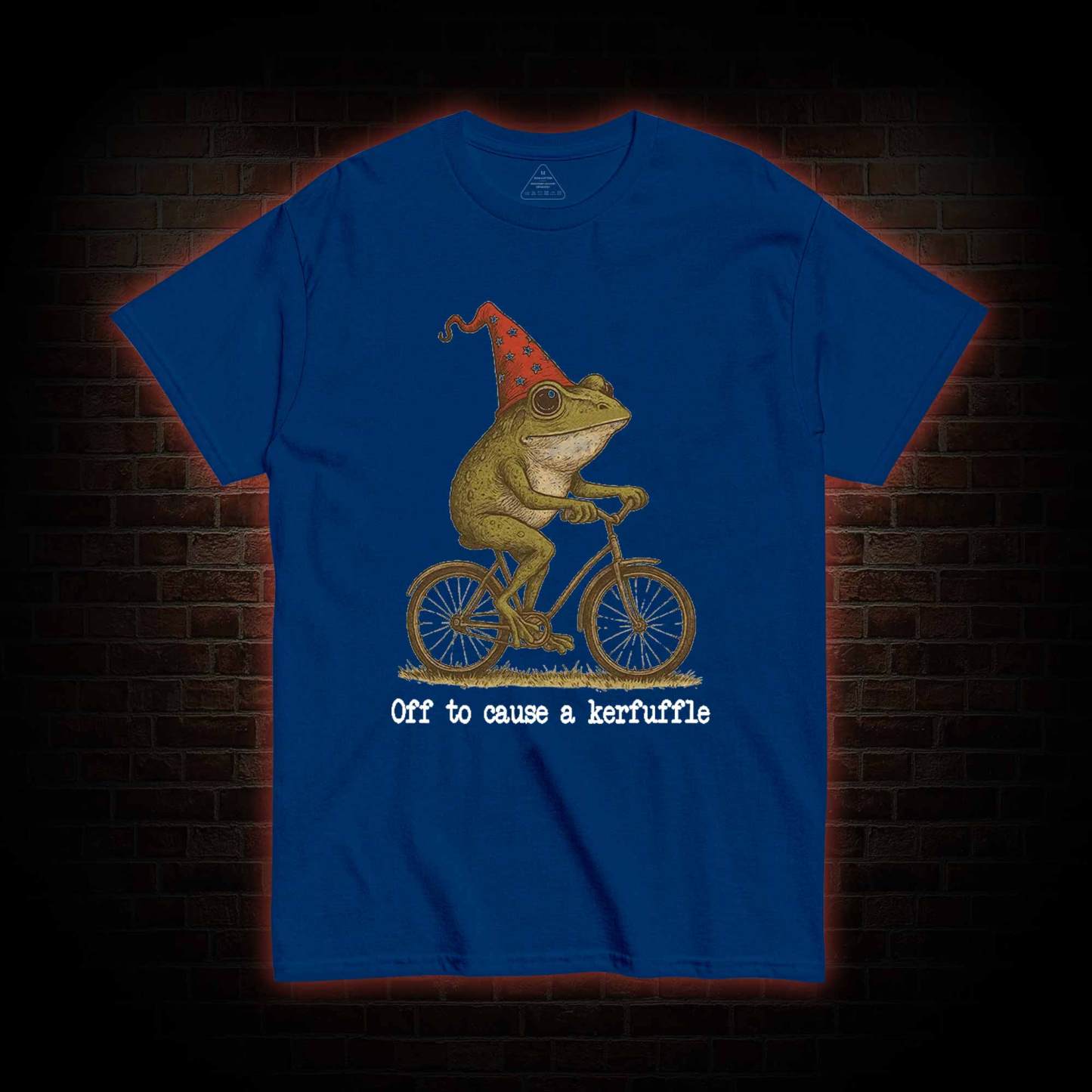 Off to Cause a Kerfuffle Frog T-shirt