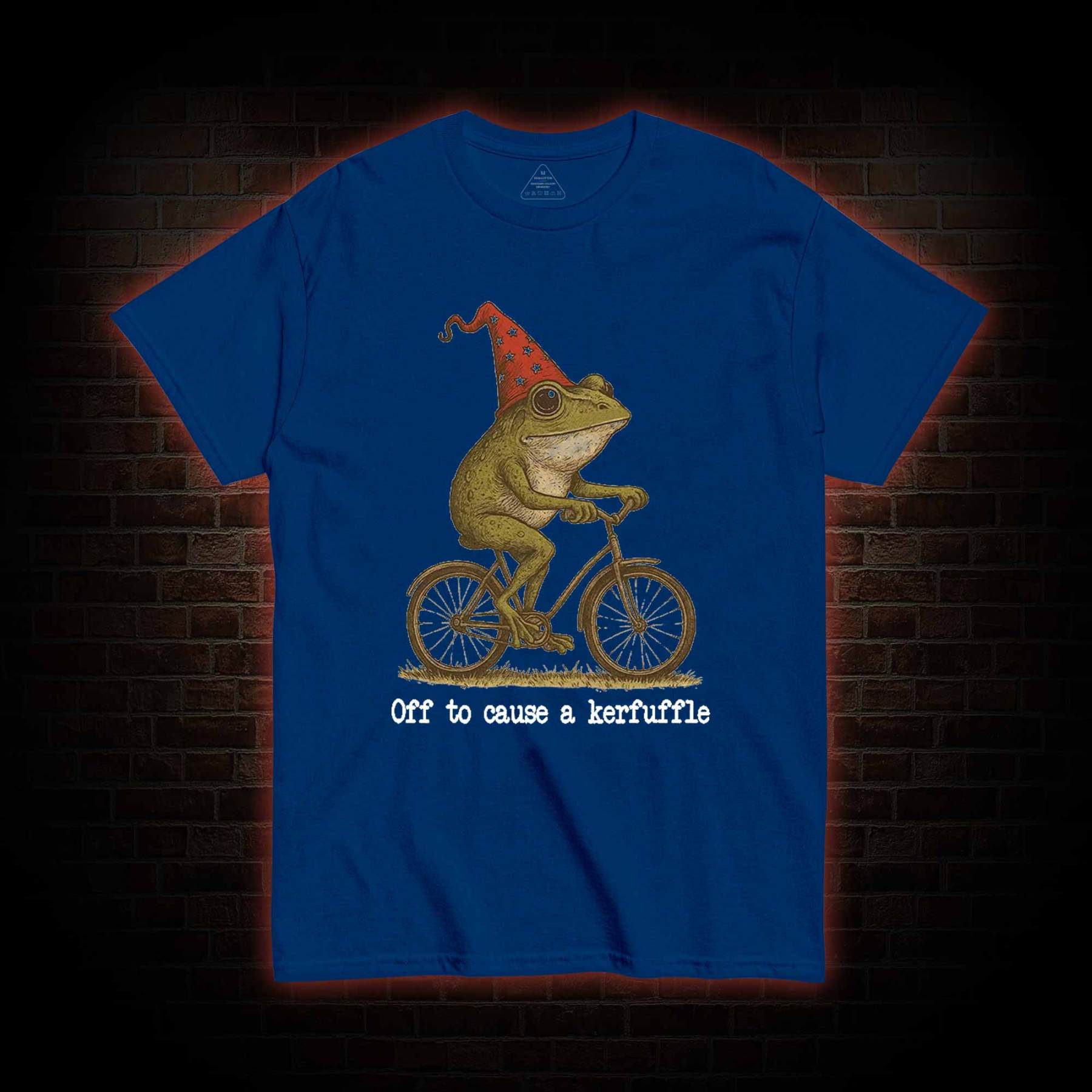 Off to Cause a Kerfuffle Frog T-shirt