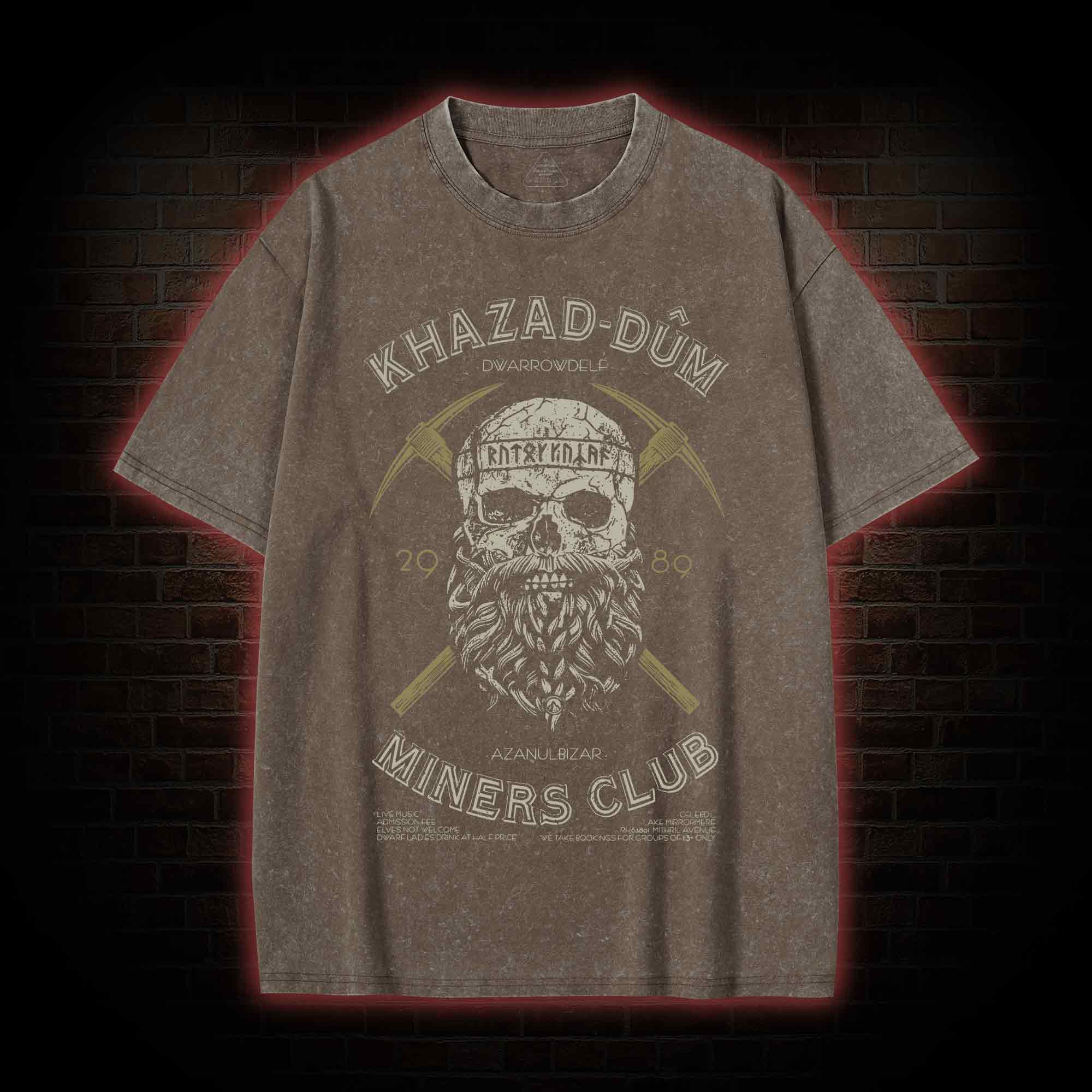 The Mines Of Moria Washed T-shirt