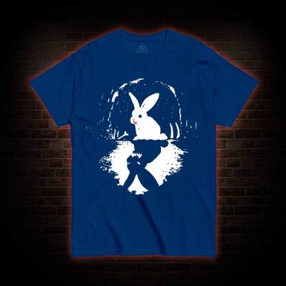 Surreal Duality Rabbit Reflection T-shirt