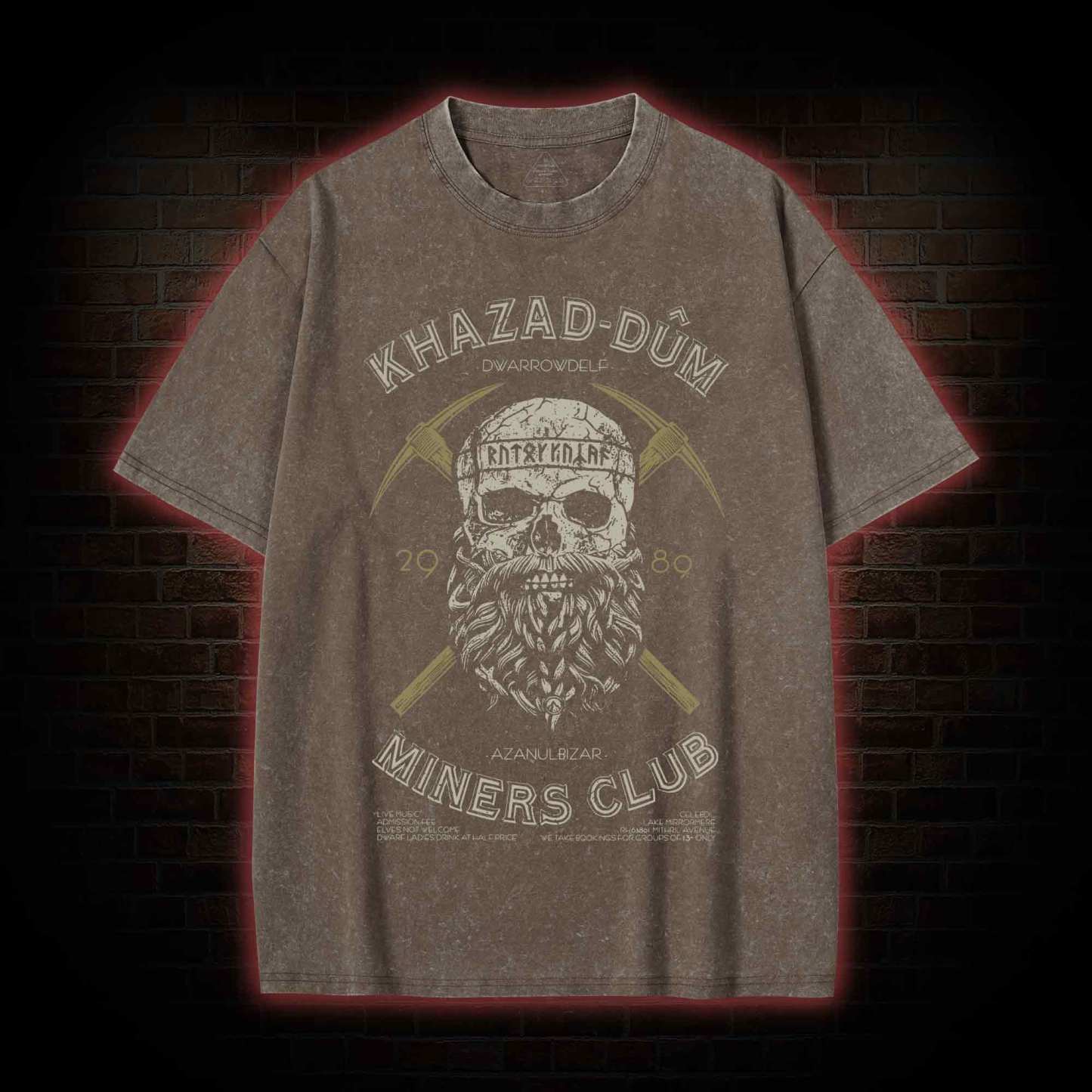 The Mines Of Moria Washed T-shirt