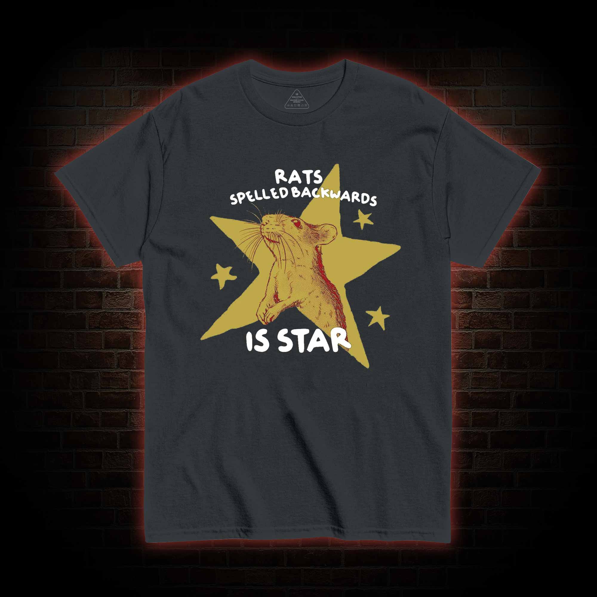 Rats Spelled Backwards is Star T-shirt