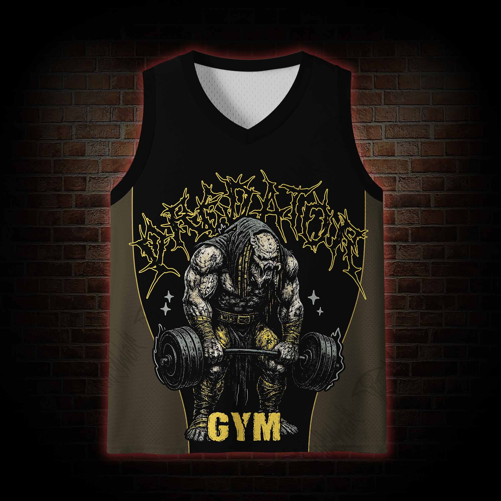 Alien Hunter Gym Mesh Jersey Tank Top