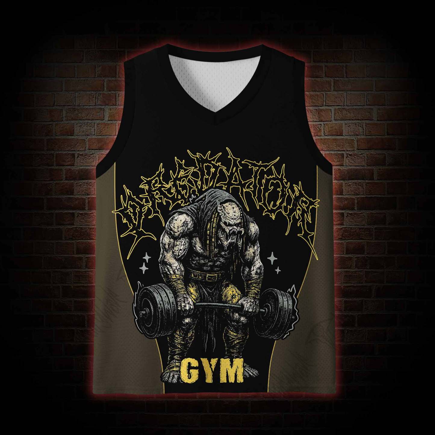 Alien Hunter Gym Mesh Jersey Tank Top