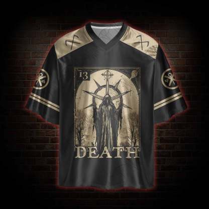 Death in Cloak Tarot Card Oversized Jersey