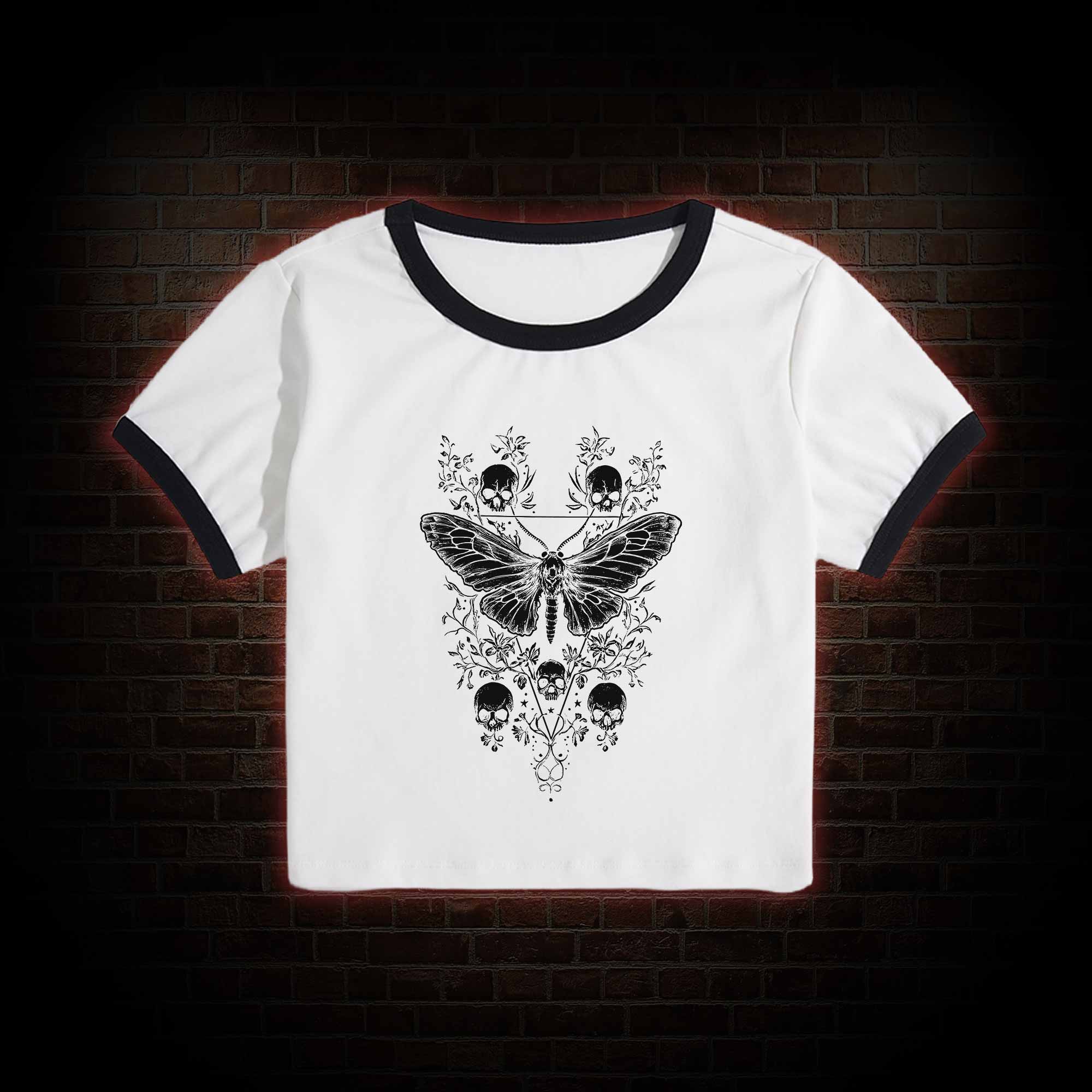 Skull Moth Baby Tee