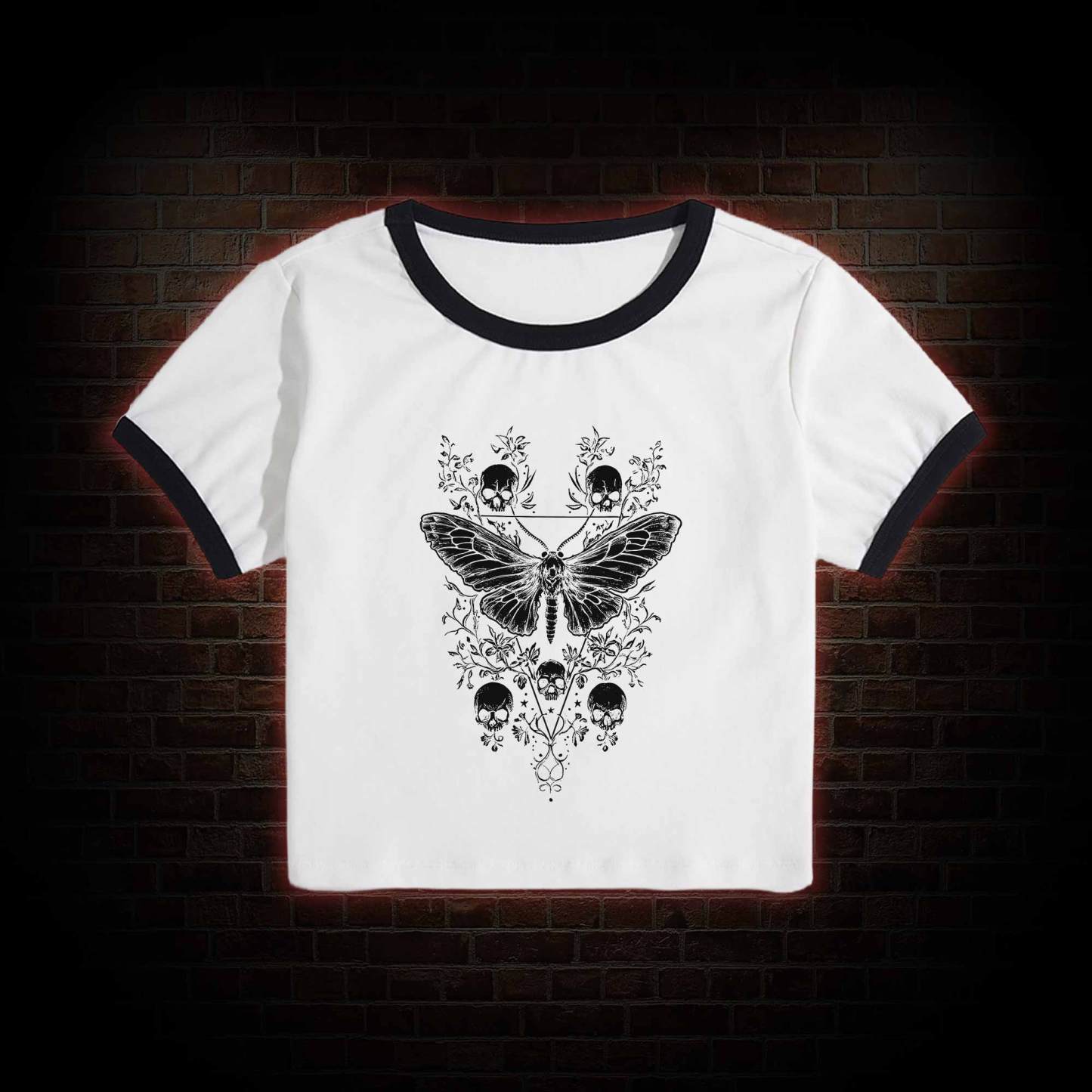 Skull Moth Baby Tee