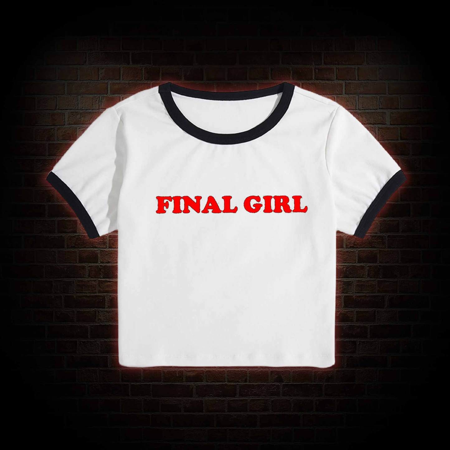 Horror Final Girl Baby Tee