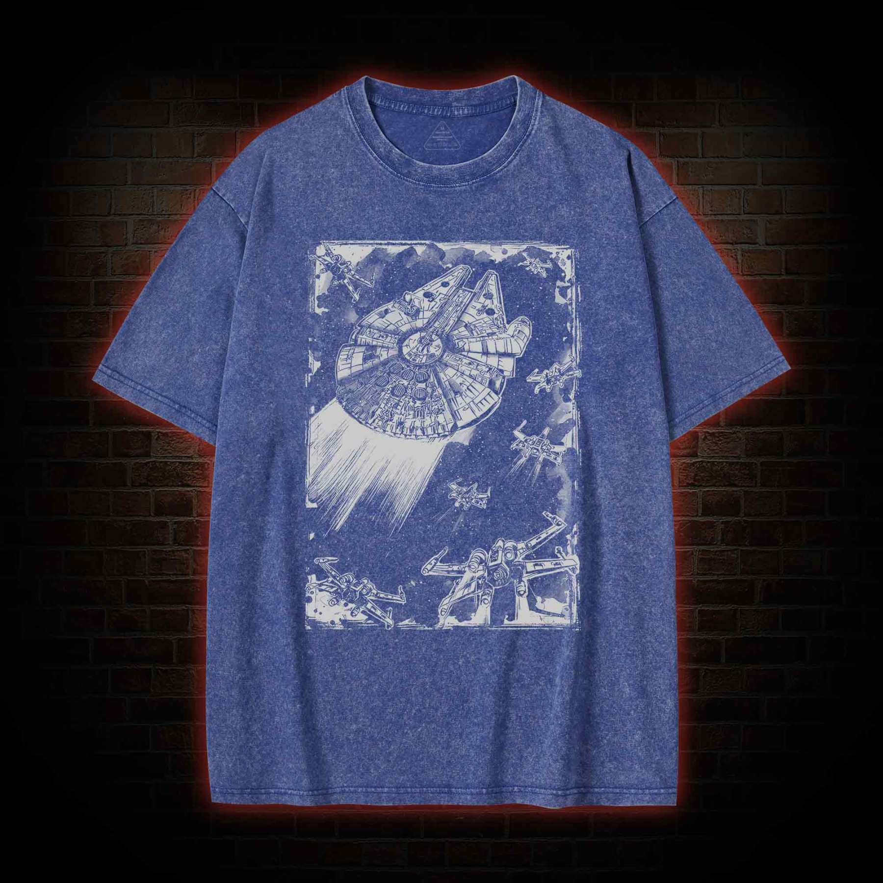 Vintage Space Ship Washed T-Shirt
