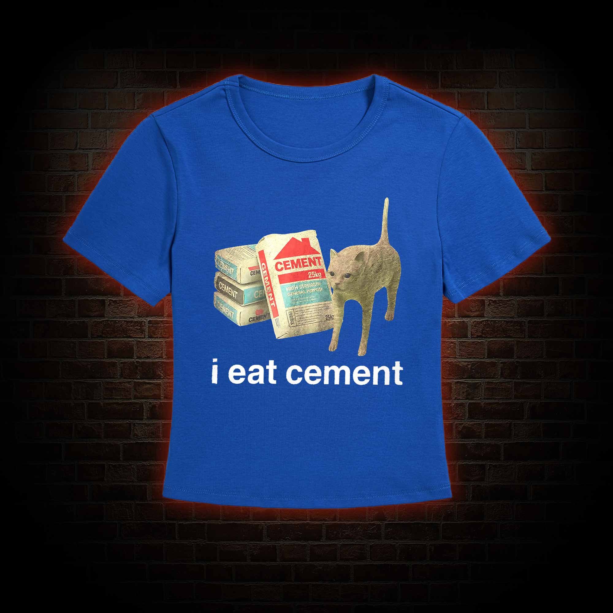 I Eat Cement Slim Fit T-Shirt