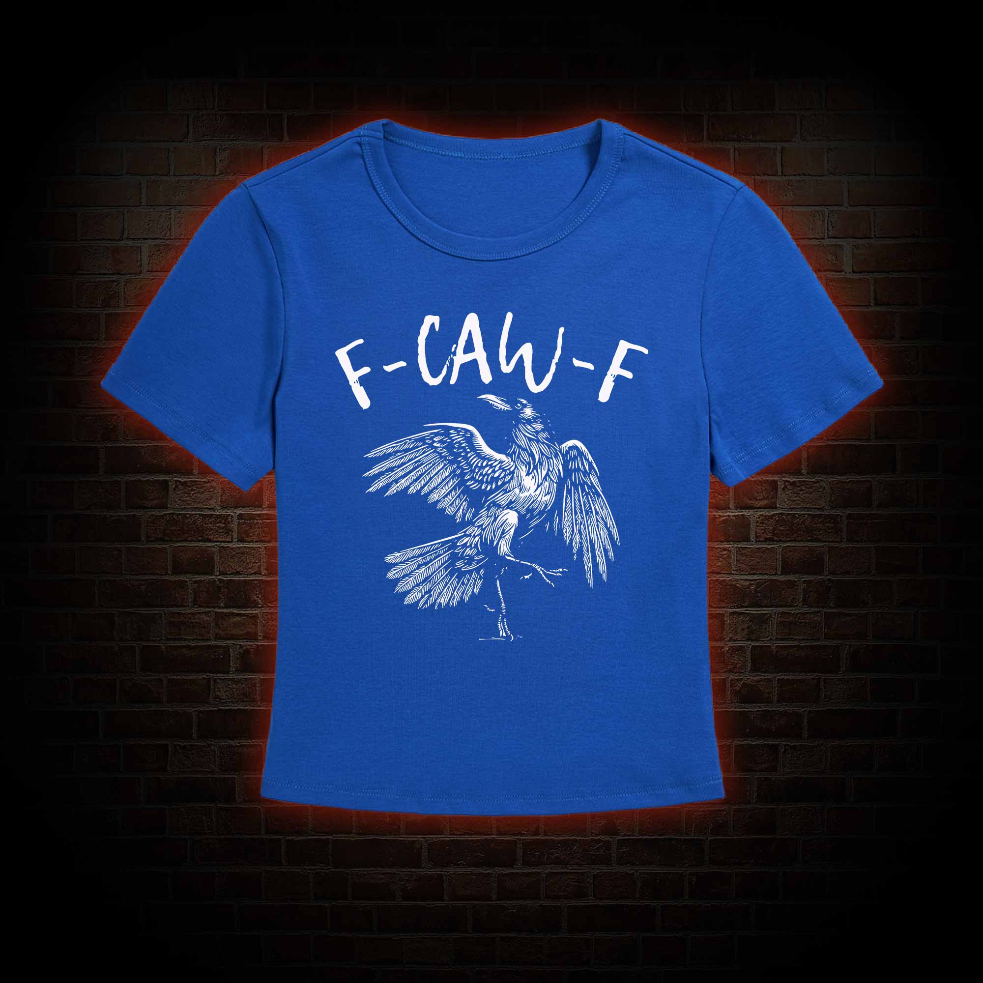 F-caw-f Funny Slim Fit T-Shirt