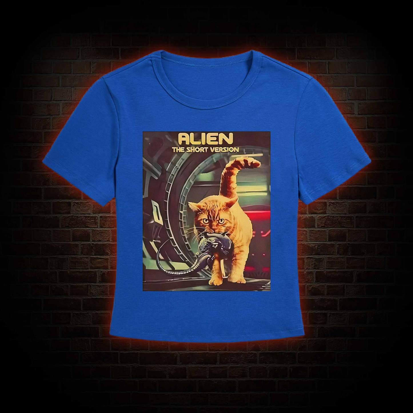 Alien Cat Slim Fit T-Shirt