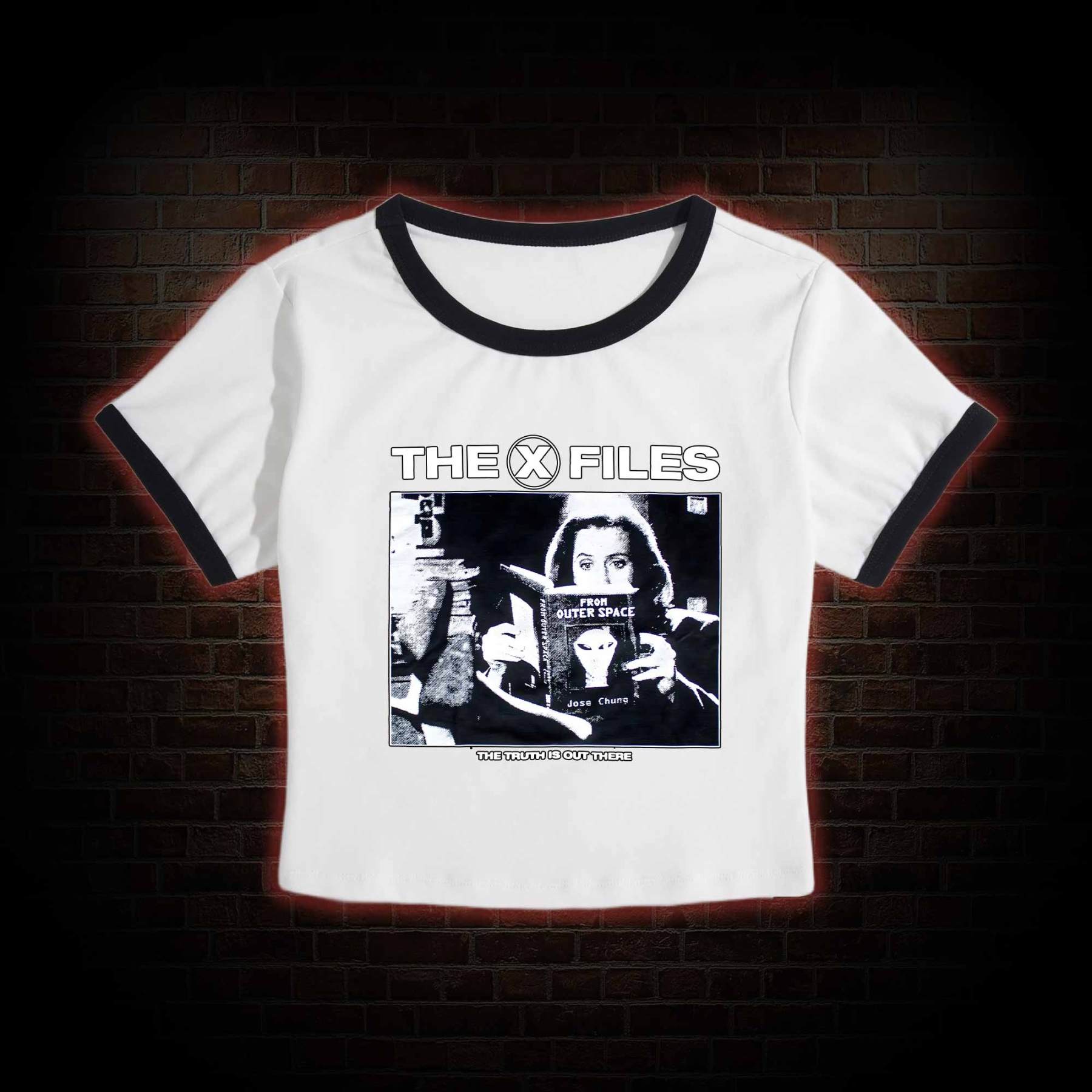 The Truth Is Out There Slim Crop T-Shirts