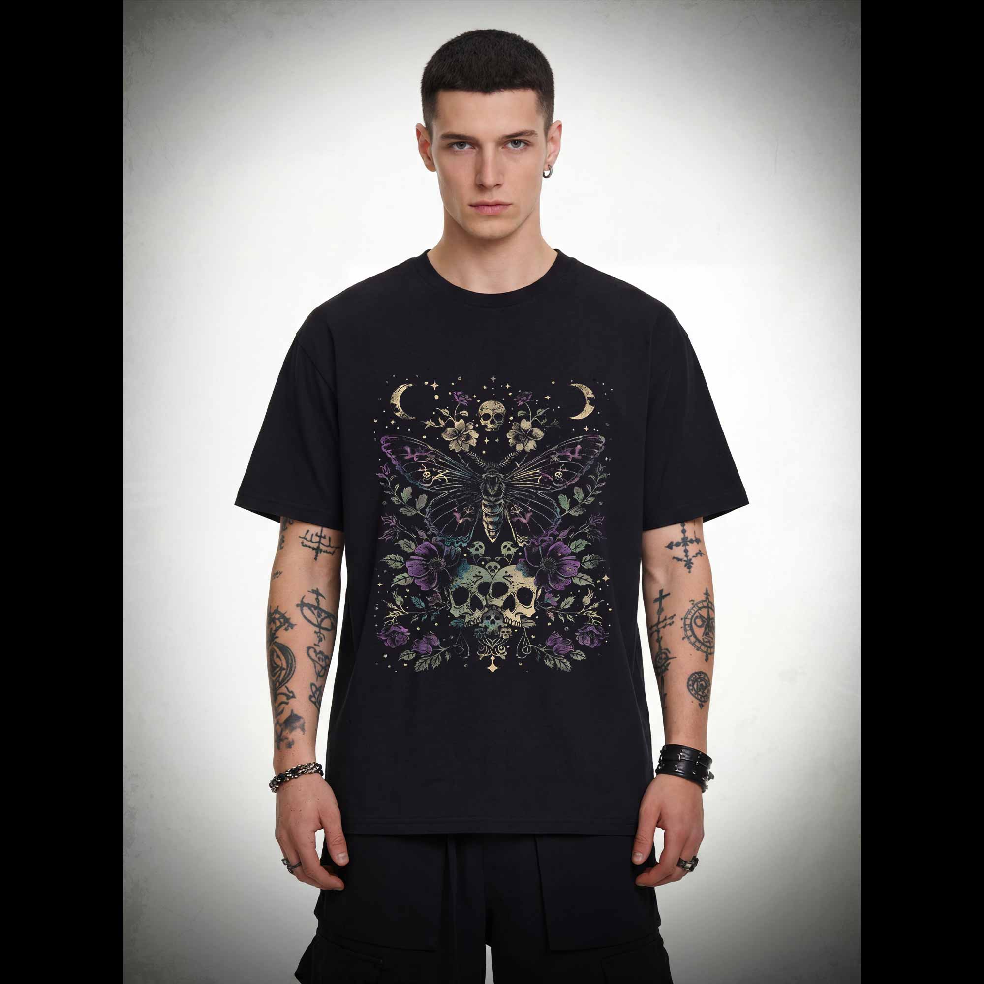 Witchy Floral Skull T-shirt