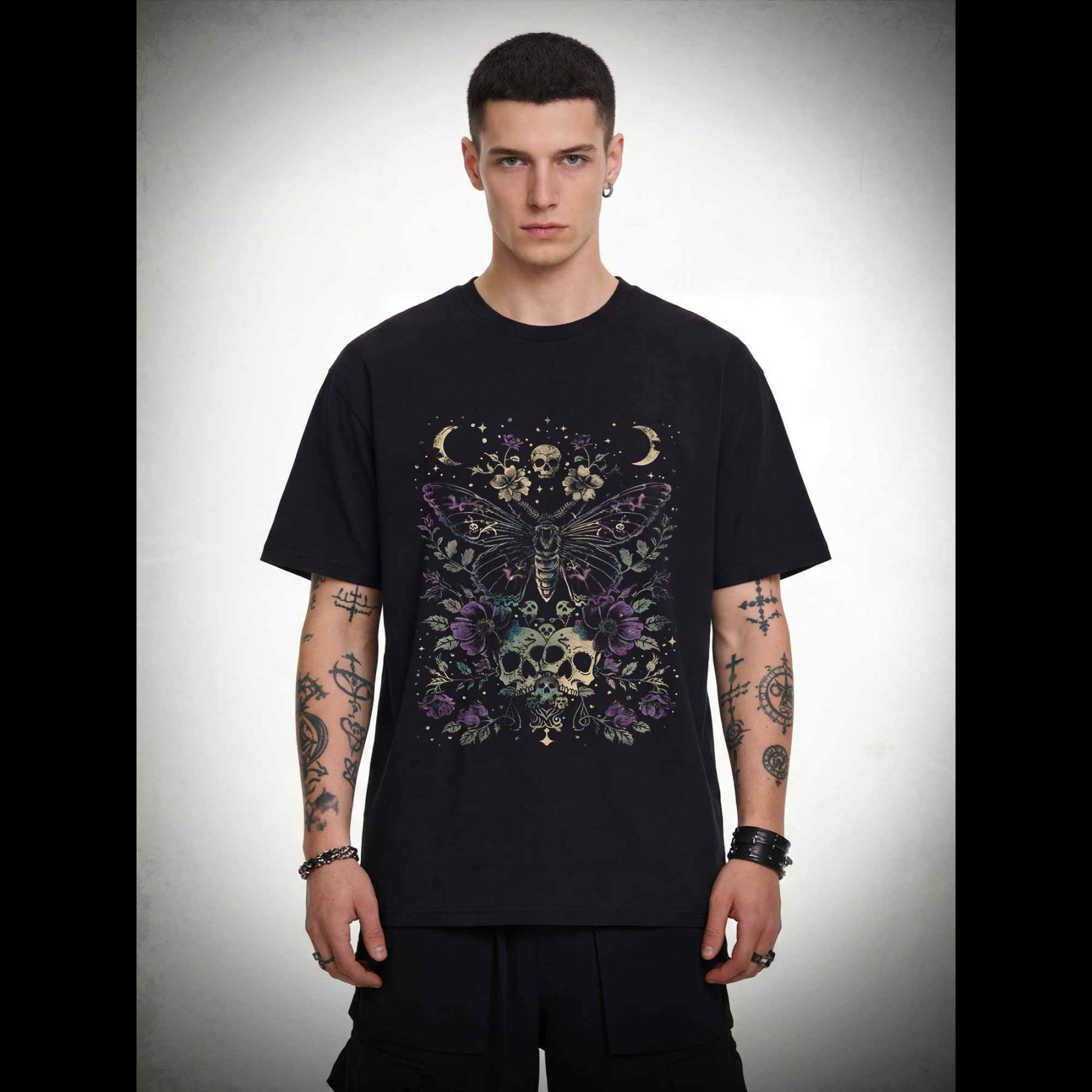 Witchy Floral Skull T-shirt