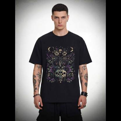 Witchy Floral Skull T-shirt